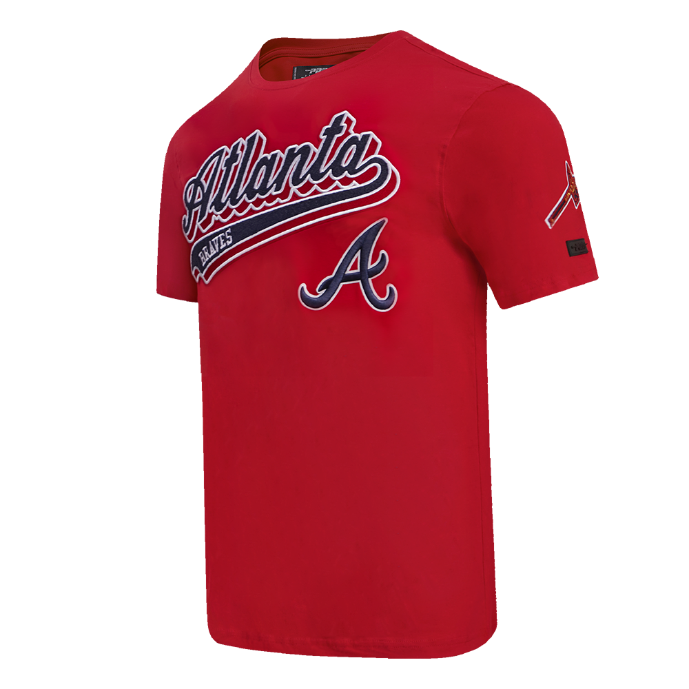 MLB ATLANTA BRAVES SCRIPT TAIL MEN'S SJ TOP (RED)