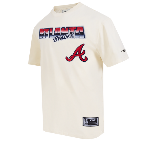 MLB ATLANTA BRAVES CHROME MEN'S CJ DROP SHOULDER TOP (EGGSHELL)