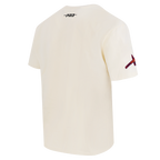 MLB ATLANTA BRAVES HAUT CHROME EN JERSEY DE COTON À ÉPAULES TOMBANTES POUR HOMME (COQUILLE D'ŒUF)