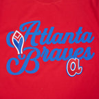 MLB ATLANTA BRAVES SOUVENIR HAUT EN JERSEY SIMPLE POUR HOMME (ROUGE)