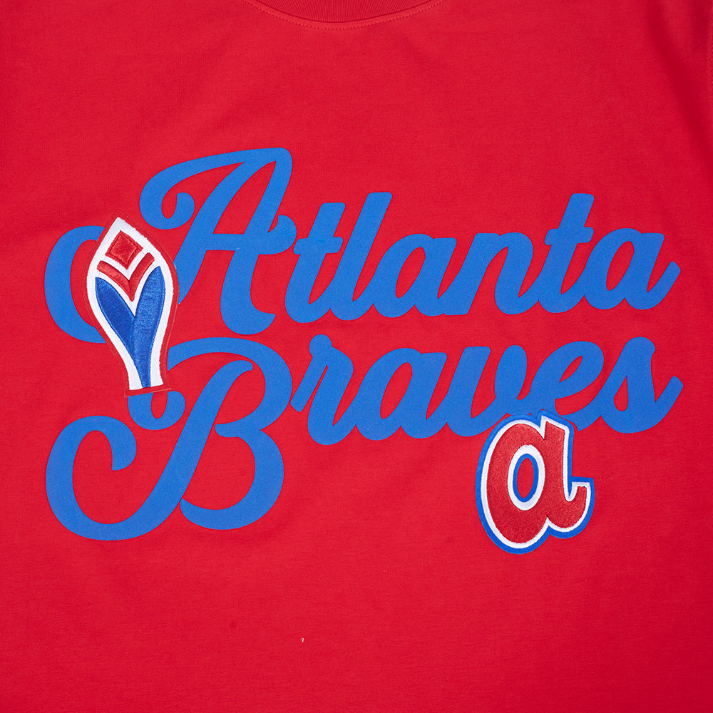 MLB ATLANTA BRAVES SOUVENIR HAUT EN JERSEY SIMPLE POUR HOMME (ROUGE)