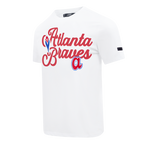 MLB ATLANTA BRAVES SOUVENIR MEN'S SJ TOP (WHITE)