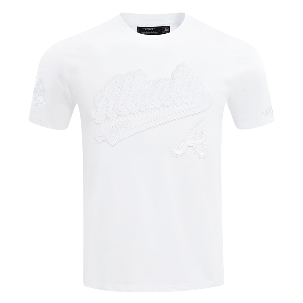 MLB ATLANTA BRAVES WHITE OUT HAUT EN JERSEY SIMPLE POUR HOMME (BLANC)