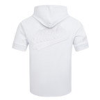 MLB ATLANTA BRAVES WHITE OUT CHANDAIL À CAPUCHON À MANCHES COURTES POUR HOMME (BLANC)
