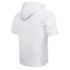 MLB ATLANTA BRAVES WHITE OUT CHANDAIL À CAPUCHON À MANCHES COURTES POUR HOMME (BLANC)