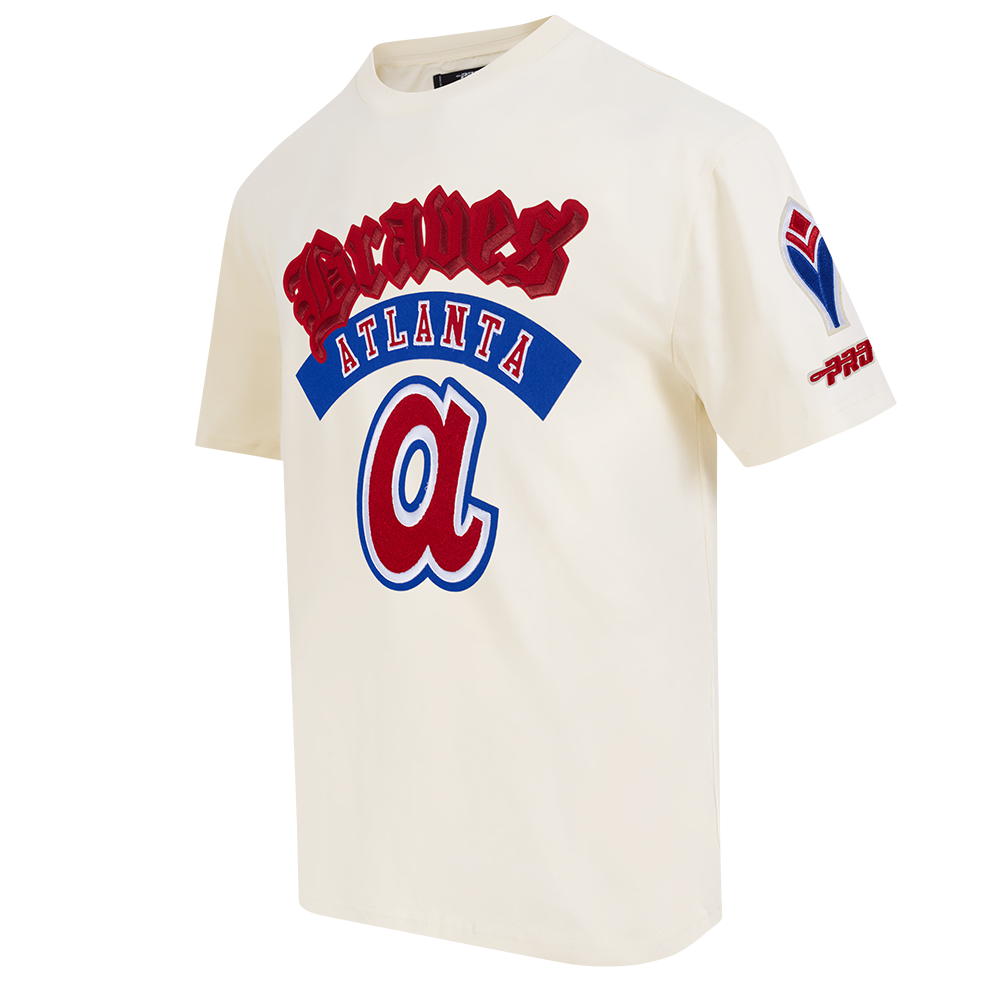 MLB ATLANTA BRAVES BEST OF MEN'S CJ DROP SHOULDER TOP (EGGSHELL)