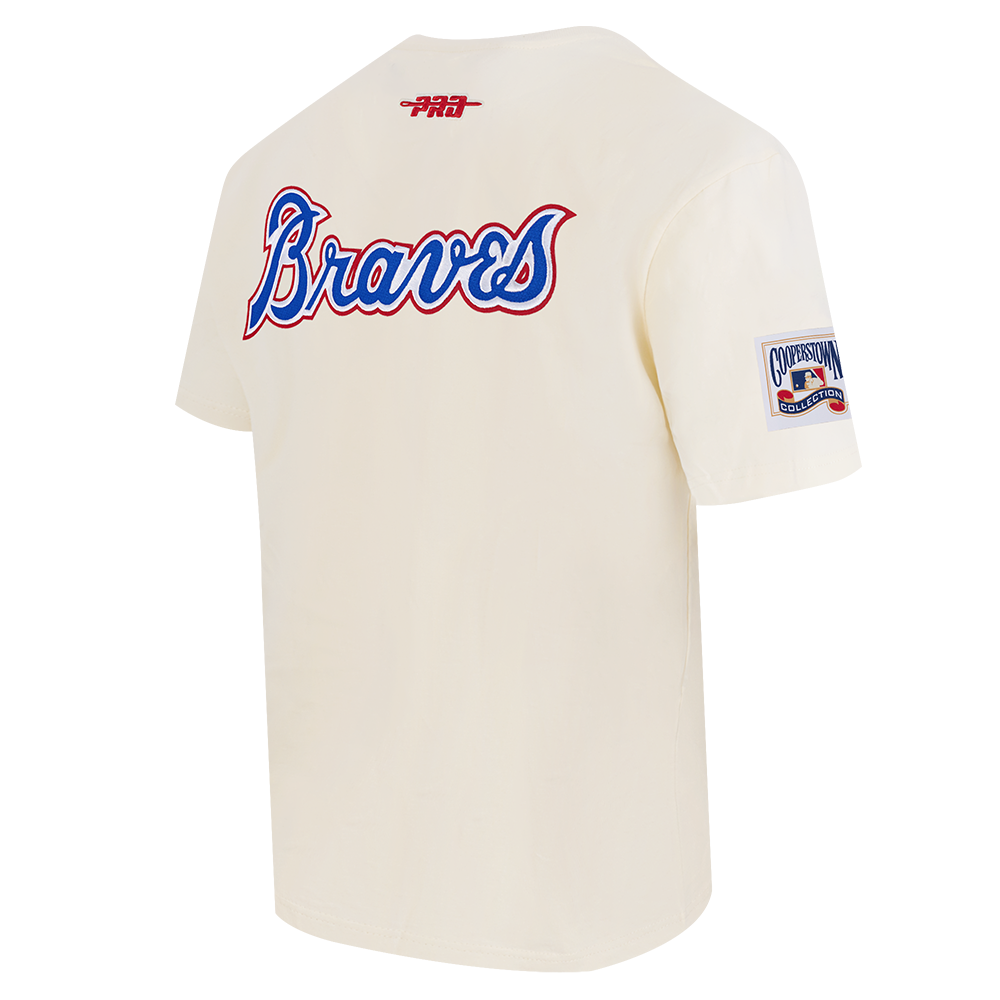 MLB ATLANTA BRAVES BEST OF MEN'S CJ DROP SHOULDER TOP (EGGSHELL)