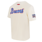 MLB ATLANTA BRAVES BEST OF MEN'S CJ DROP SHOULDER TOP (EGGSHELL)