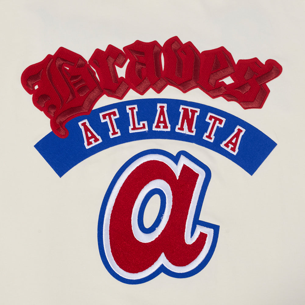 MLB ATLANTA BRAVES BEST OF MEN'S CJ DROP SHOULDER TOP (EGGSHELL)