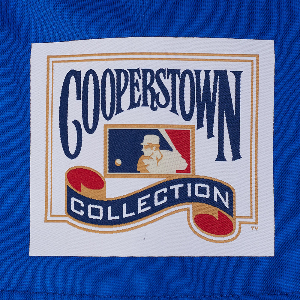MLB ATLANTA BRAVES BEST OF HAUT EN JERSEY DE COTON À ÉPAULES TOMBANTES POUR HOMME (BLEU ROYAL)