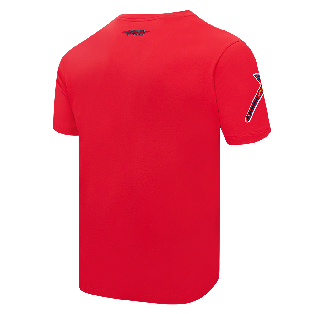 MLB ATLANTA BRAVES TEAM BADGE HAUT EN JERSEY SIMPLE POUR FEMME POUR HOMME (ROUGE)