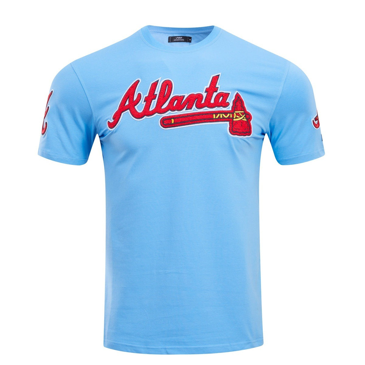 MLB ATLANTA BRAVES CLASSIC CHENILLE HAUT POUR HOMME (BLEU UNIVERSITÉ)