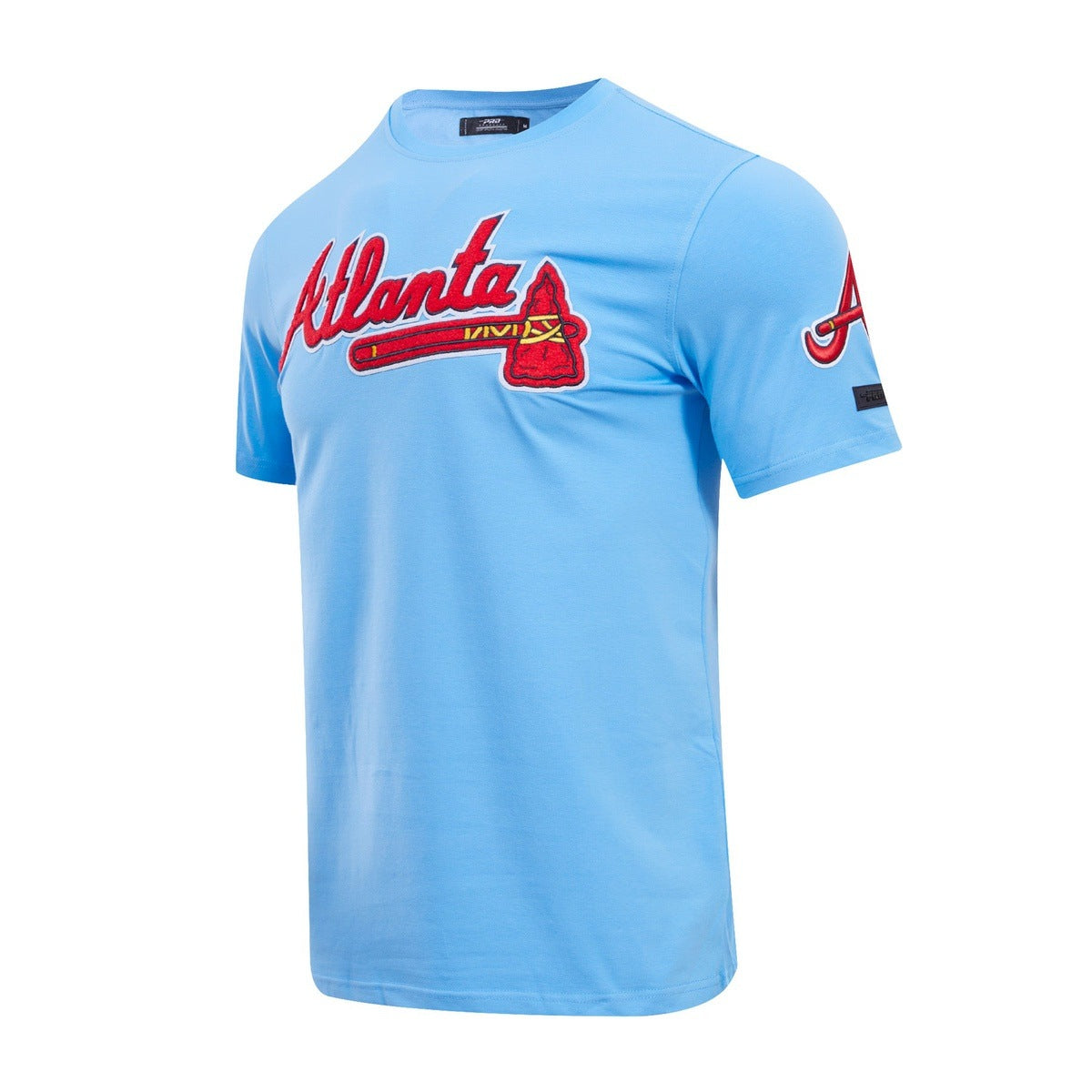 MLB ATLANTA BRAVES CLASSIC CHENILLE HAUT POUR HOMME (BLEU UNIVERSITÉ)