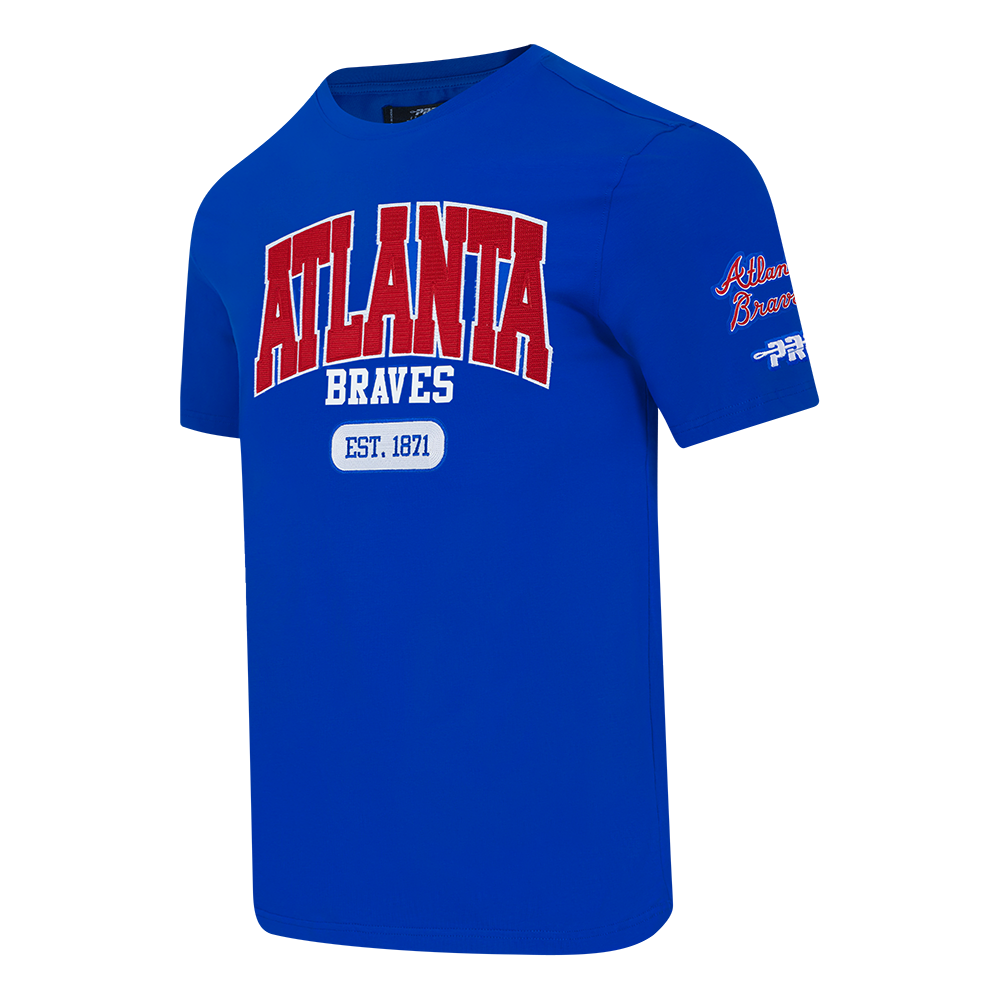 MLB ATLANTA BRAVES CITY ARCH HAUT EN JERSEY SIMPLE POUR HOMME (BLEU ROYAL)