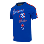 MLB ATLANTA BRAVES RETRO CLASSICS HAUT POUR HOMME (BLEU ROYAL/ROUGE)