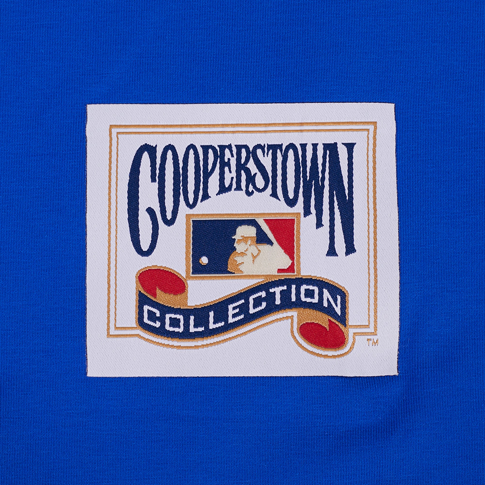 MLB ATLANTA BRAVES RETRO CLASSICS HAUT POUR HOMME (BLEU ROYAL/ROUGE)