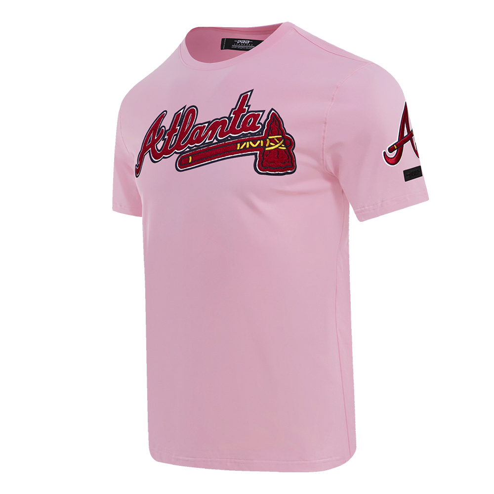 MLB ATLANTA BRAVES LOGO PRO TEAM MEN'S TOP (PINK)