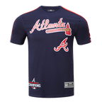MLB ATLANTA BRAVES LOGO PRO TEAM MEN'S TAPING TOP (MIDNIGHT NAVY/RED)