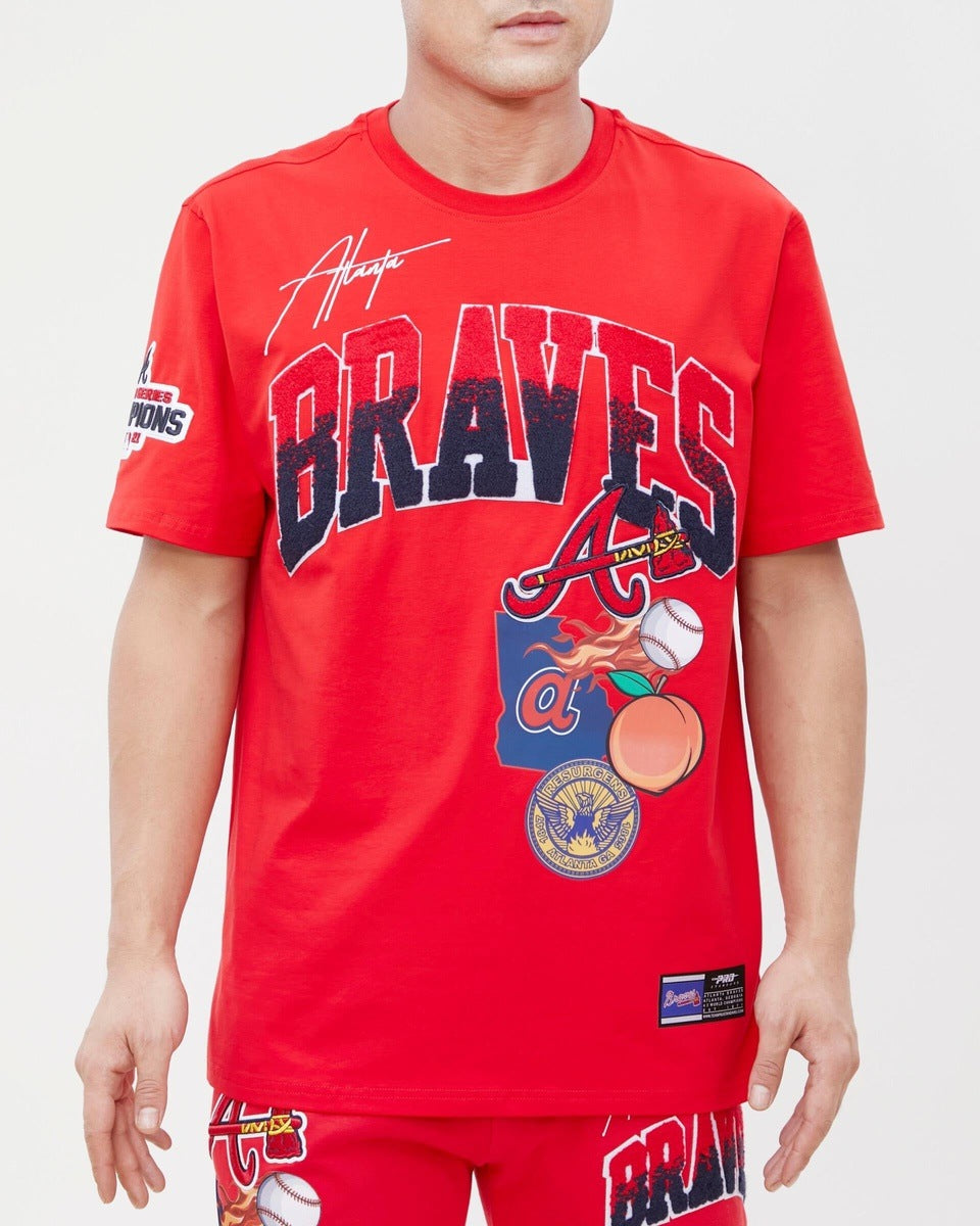 MLB ATLANTA BRAVES HAUT HOMETOWN POUR HOMME (ROUGE)