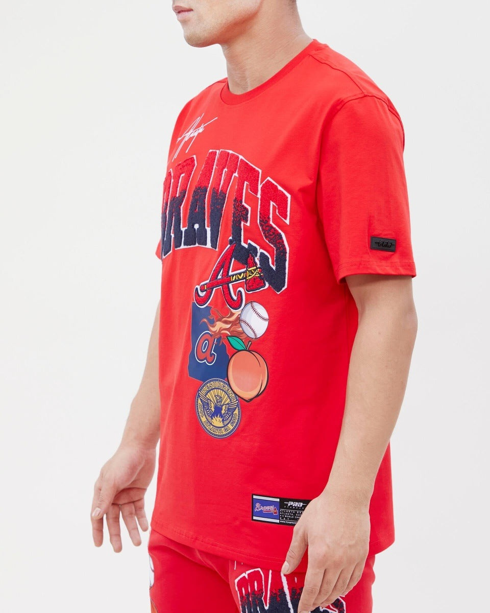 MLB ATLANTA BRAVES HAUT HOMETOWN POUR HOMME (ROUGE)