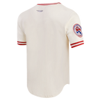 MLB ATLANTA BRAVES RETRO CLASSIC HAUT POUR HOMME (COQUILLE D'ŒUF/ROUGE)