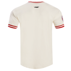 MLB ATLANTA BRAVES RETRO CLASSIC HAUT POUR HOMME (COQUILLE D'ŒUF/ROUGE)