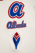 MLB ATLANTA BRAVES RETRO CLASSIC HAUT POUR HOMME (COQUILLE D'ŒUF/ROUGE)
