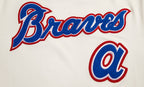 MLB ATLANTA BRAVES RETRO CLASSIC HAUT POUR HOMME (COQUILLE D'ŒUF/ROUGE)