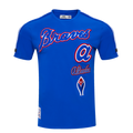 MLB ATLANTA BRAVES RETRO CLASSIC MEN'S STRIPED TOP (ROYAL BLUE/RED)