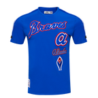 MLB ATLANTA BRAVES RETRO CLASSIC MEN'S STRIPED TOP (ROYAL BLUE/RED)