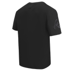 MLB ATLANTA BRAVES NEUTRAL HAUT À ÉPAULES TOMBANTES POUR HOMME (NOIR)
