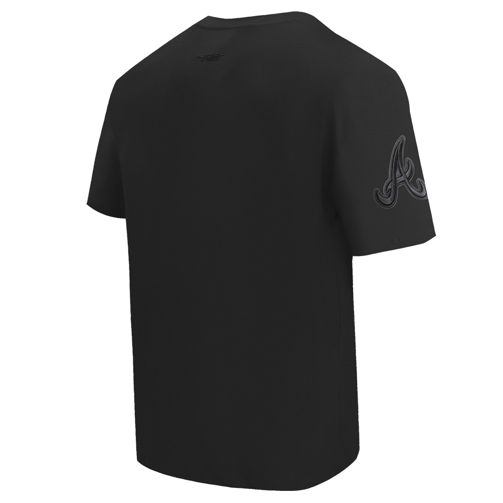 MLB ATLANTA BRAVES NEUTRAL HAUT À ÉPAULES TOMBANTES POUR HOMME (NOIR)