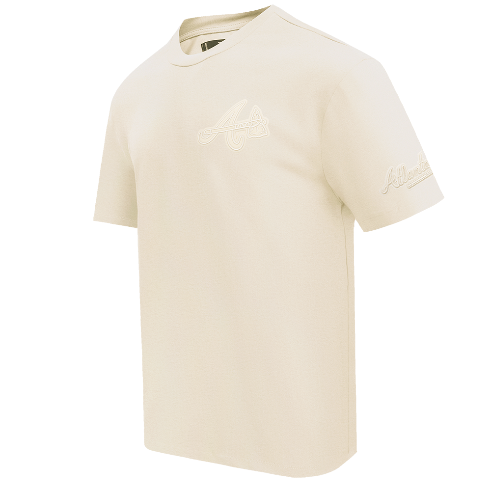 MLB ATLANTA BRAVES NEUTRAL DROP SHOULDER MEN'S TOP (EGGSHELL)