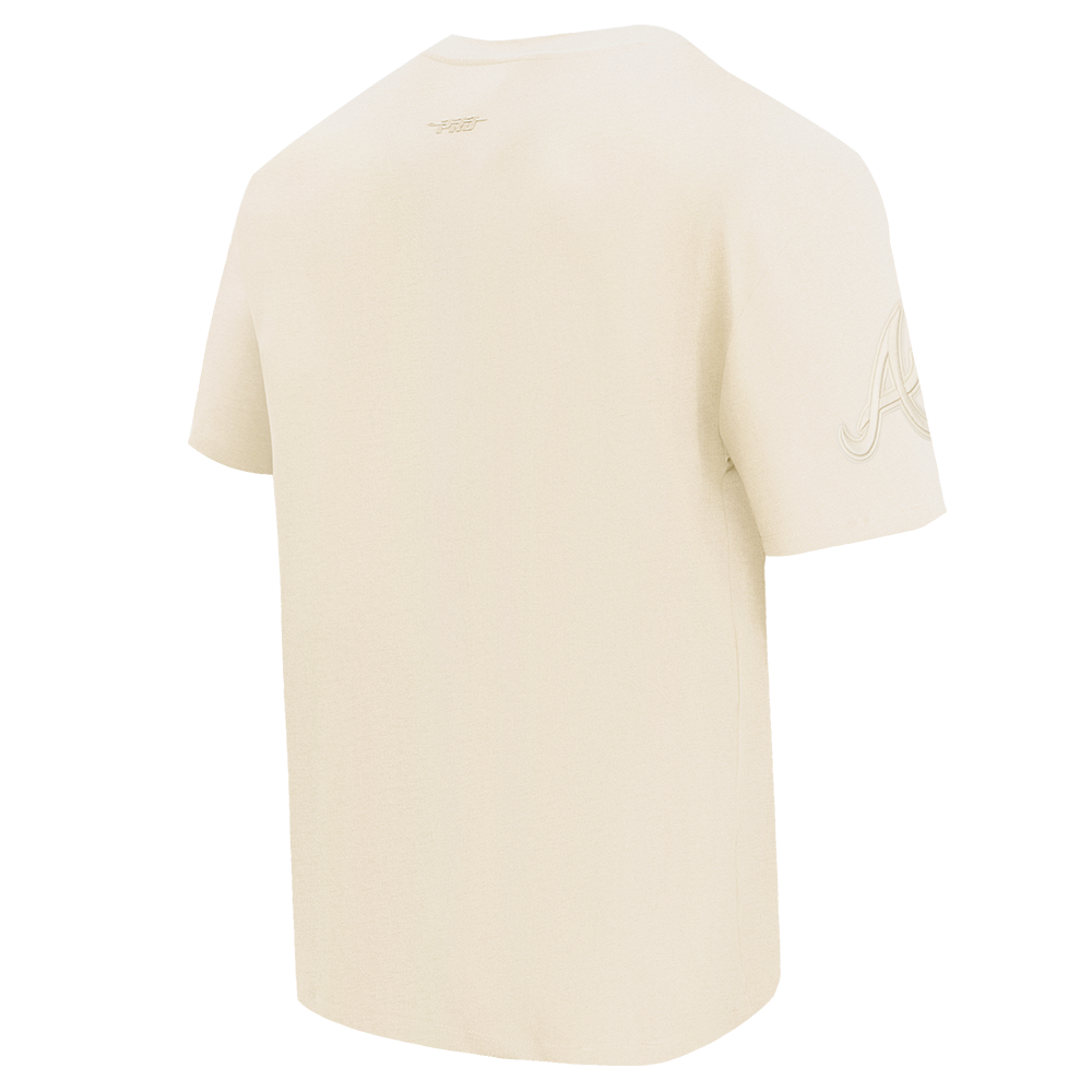 MLB ATLANTA BRAVES NEUTRAL HAUT À ÉPAULES TOMBANTES POUR HOMME (COQUILLE D'ŒUF)