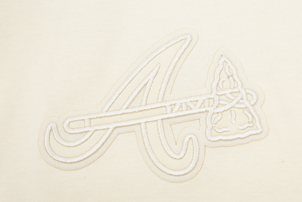 MLB ATLANTA BRAVES NEUTRAL HAUT À ÉPAULES TOMBANTES POUR HOMME (COQUILLE D'ŒUF)