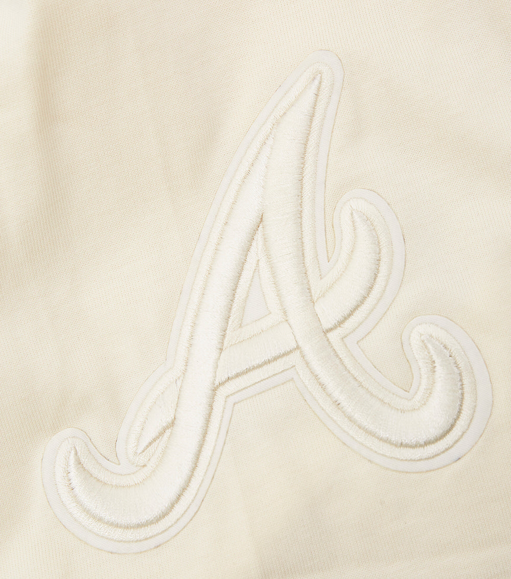 MLB ATLANTA BRAVES NEUTRAL HAUT À ÉPAULES TOMBANTES POUR HOMME (COQUILLE D'ŒUF)