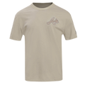 MLB ATLANTA BRAVES NEUTRAL DROP SHOULDER MEN'S TOP (TAUPE)