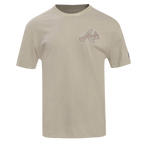 MLB ATLANTA BRAVES NEUTRAL DROP SHOULDER MEN'S TOP (TAUPE)