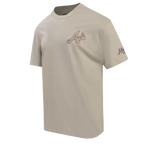 MLB ATLANTA BRAVES NEUTRAL DROP SHOULDER MEN'S TOP (TAUPE)