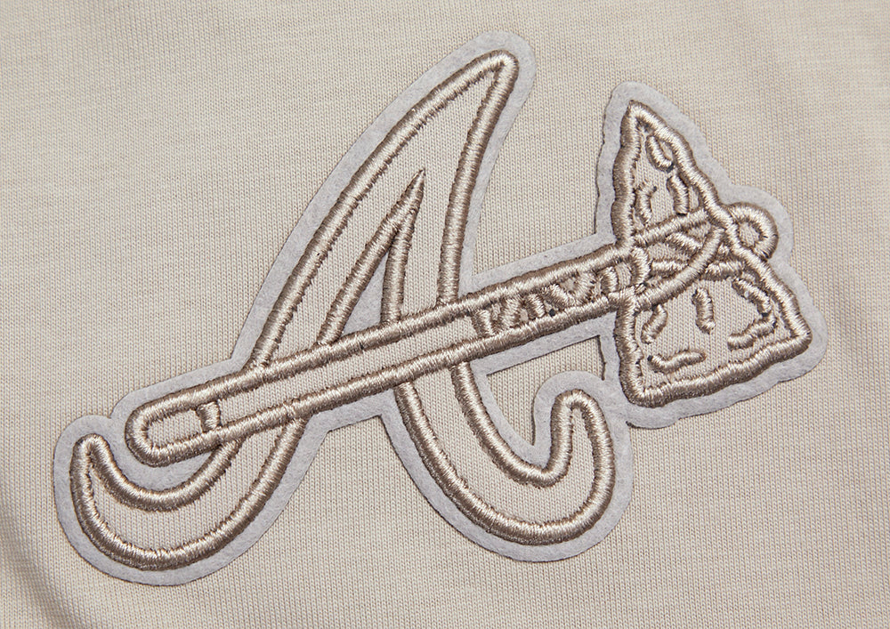 MLB ATLANTA BRAVES NEUTRAL DROP SHOULDER MEN'S TOP (TAUPE)