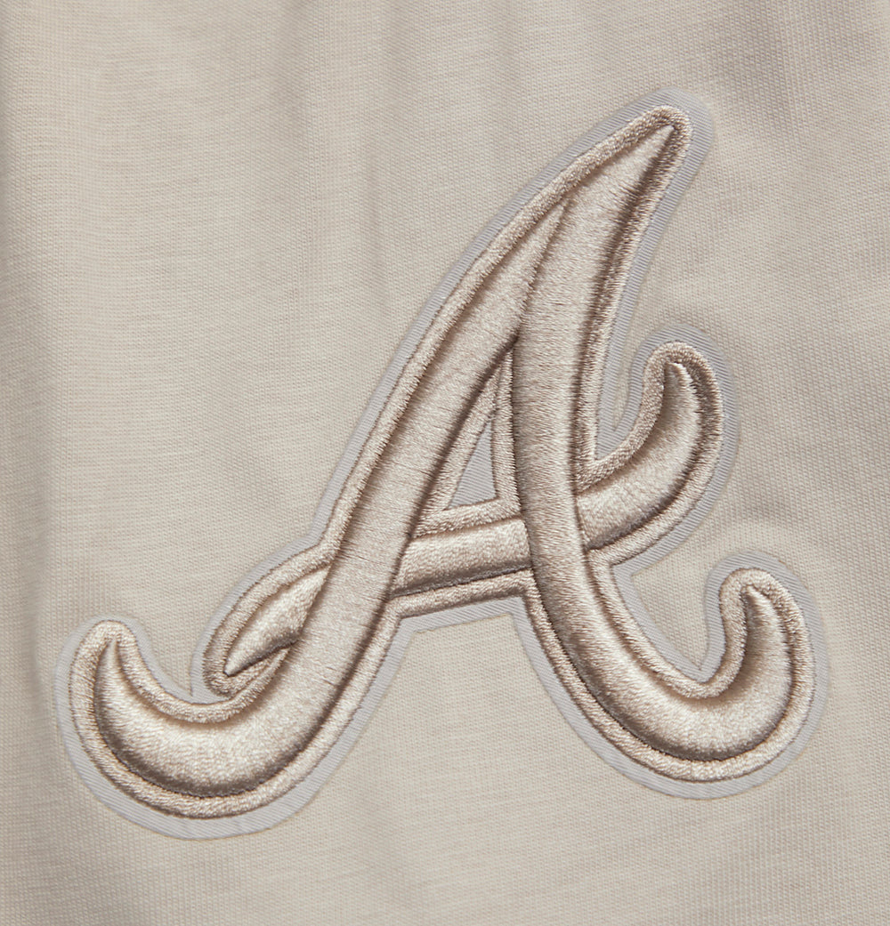 MLB ATLANTA BRAVES NEUTRAL DROP SHOULDER MEN'S TOP (TAUPE)