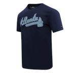 MLB ATLANTA BRAVES VARSITY BLUES HAUT EN JERSEY SIMPLE POUR HOMME (MARINE MINUIT)