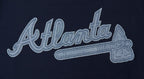 MLB ATLANTA BRAVES VARSITY BLUES HAUT EN JERSEY SIMPLE POUR HOMME (MARINE MINUIT)