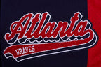 MLB ATLANTA BRAVES SCRIPT TAIL SHORT EN MAILLE DOUBLE 2.0 POUR HOMME (MARINE MINUIT/ROUGE/MARINE MINUIT)