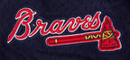 MLB ATLANTA BRAVES SCRIPT TAIL SHORT EN MAILLE DOUBLE 2.0 POUR HOMME (ROUGE/MARINE MINUIT/ROUGE)