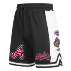 MLB ATLANTA BRAVES DIY PICK STITCH SHORT EN MAILLE DOUBLE 2.0 POUR HOMME (NOIR)