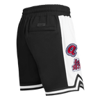MLB ATLANTA BRAVES DIY PICK STITCH SHORT EN MAILLE DOUBLE 2.0 POUR HOMME (NOIR)