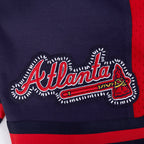 MLB ATLANTA BRAVES DIY PICK STITCH SHORT EN MAILLE DOUBLE 2.0 POUR HOMME (MARINE MINUIT/ROUGE/MARINE MINUIT)