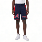 MLB ATLANTA BRAVES DIY PICK STITCH SHORT EN MAILLE DOUBLE 2.0 POUR HOMME (MARINE MINUIT/ROUGE/MARINE MINUIT)