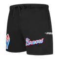 MLB ATLANTA BRAVES SOUVENIR SHORT EN FILET POUR HOMME (NOIR)
